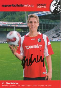 Max Mohring  2007/2008  SC Freiburg Fußball Autogrammkarte original signiert 