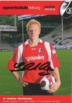 Andreas Ibertsberger  2007/2008  SC Freiburg Fußball Autogrammkarte original signiert 