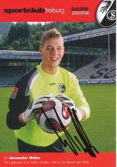 Alexander Walke  2007/2008  SC Freiburg Fußball Autogrammkarte original signiert 
