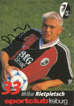 Mike Rietpietsch  1998/1999  SC Freiburg Fußball Autogrammkarte original signiert 