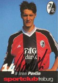 Miran Pavlin  1998/1999  SC Freiburg Fußball Autogrammkarte original signiert 
