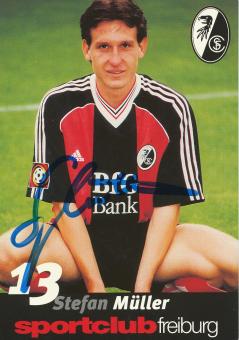 Stefan Müller  1998/1999  SC Freiburg Fußball Autogrammkarte original signiert 