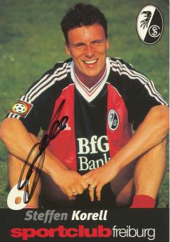 Steffen Korell  1998/1999  SC Freiburg Fußball Autogrammkarte original signiert 