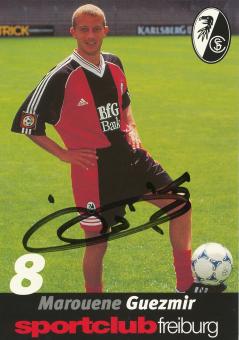 Marouene Guezmir  1998/1999  SC Freiburg Fußball Autogrammkarte original signiert 