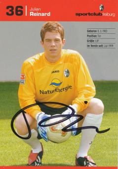 Julian Reinard  2003/2004  SC Freiburg Fußball Autogrammkarte original signiert 