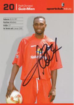 Rolf Christel Guie Mien  2003/2004  SC Freiburg Fußball Autogrammkarte original signiert 