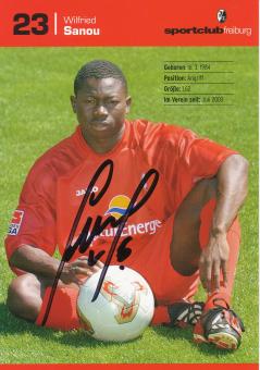 Wilfried Sanou  2003/2004  SC Freiburg Fußball Autogrammkarte original signiert 