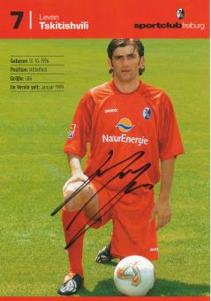 Levan Tskitishvili  2003/2004  SC Freiburg Fußball Autogrammkarte original signiert 