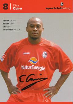 Ellery Cairo  2003/2004  SC Freiburg Fußball Autogrammkarte original signiert 