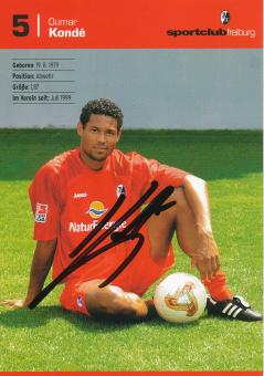 Oumar Konde  2003/2004  SC Freiburg Fußball Autogrammkarte original signiert 