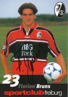 Florian Bruns  1999/2000  SC Freiburg Fußball Autogrammkarte original signiert 