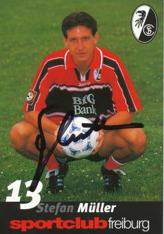Stefan Müller  1999/2000  SC Freiburg Fußball Autogrammkarte original signiert 