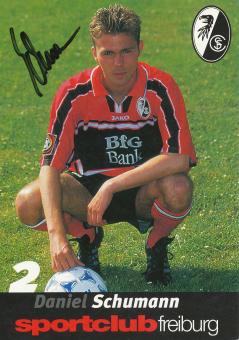 Daniel Schumann  1999/2000  SC Freiburg Fußball Autogrammkarte original signiert 