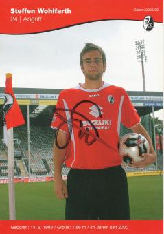 Steffen Wohlfarth  2005/2006  SC Freiburg Fußball Autogrammkarte original signiert 