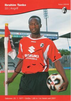 Ibrahim Tanko  2005/2006  SC Freiburg Fußball Autogrammkarte original signiert 
