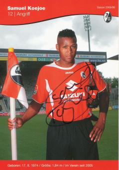 Samuel Koejoe  2005/2006  SC Freiburg Fußball Autogrammkarte original signiert 