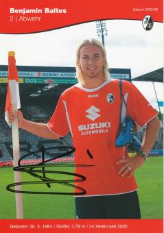 Benjamin Baltes  2005/2006  SC Freiburg Fußball Autogrammkarte original signiert 