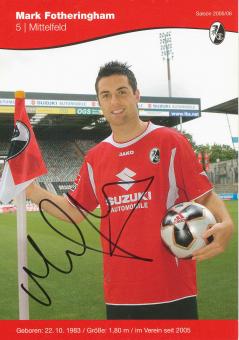 Mark Fotheringham  2005/2006  SC Freiburg Fußball Autogrammkarte original signiert 