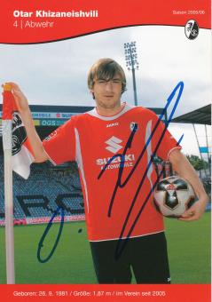 Otar Khizaneishvili  2005/2006  SC Freiburg Fußball Autogrammkarte original signiert 