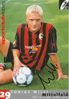 Tobias Willi  2001/2002  SC Freiburg Fußball Autogrammkarte original signiert 