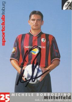 Michele Borrozzino  2001/2002  SC Freiburg Fußball Autogrammkarte original signiert 