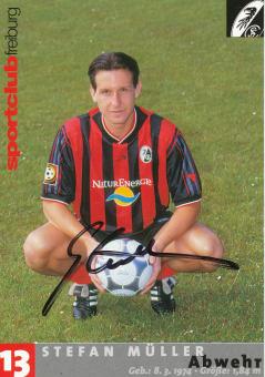 Stefan Müller  2001/2002  SC Freiburg Fußball Autogrammkarte original signiert 