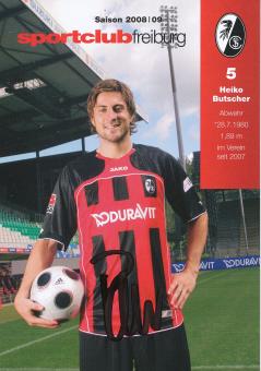 Heiko Butscher  2008/2009  SC Freiburg Fußball Autogrammkarte original signiert 