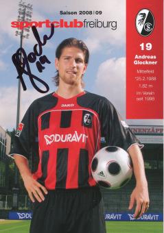 Andreas Glockner  2008/2009  SC Freiburg Fußball Autogrammkarte original signiert 