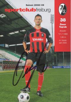 Ömer Toprak  2008/2009  SC Freiburg Fußball Autogrammkarte original signiert 