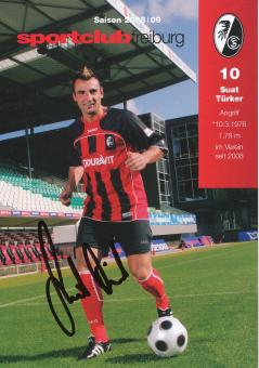 Suat Türker  2008/2009  SC Freiburg Fußball Autogrammkarte original signiert 