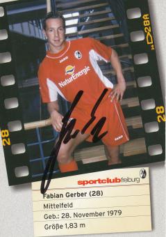 Fabian Gerber  2002/2003  SC Freiburg Fußball Autogrammkarte original signiert 