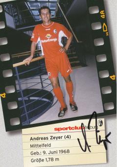 Andreas Zeyer  2002/2003  SC Freiburg Fußball Autogrammkarte original signiert 