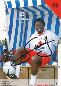 Wilfried Sanou  2004/2005  SC Freiburg Fußball Autogrammkarte original signiert 