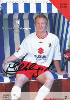 Andreas Ibertsberger  2004/2005  SC Freiburg Fußball Autogrammkarte original signiert 