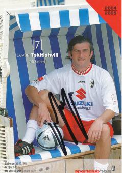 Levan Takitishvili  2004/2005  SC Freiburg Fußball Autogrammkarte original signiert 
