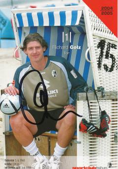 Richard Golz  2004/2005  SC Freiburg Fußball Autogrammkarte original signiert 