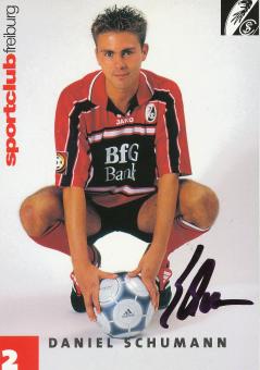 Daniel Schumann  2000/2001  SC Freiburg Fußball Autogrammkarte original signiert 
