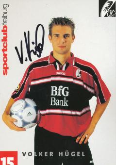 Volker Hügel   2000/2001  SC Freiburg Fußball Autogrammkarte original signiert 