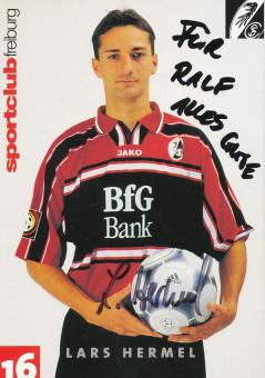 Lars Hermel   2000/2001  SC Freiburg Fußball Autogrammkarte original signiert 