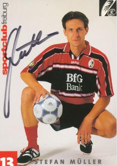 Stefan Müller   2000/2001  SC Freiburg Fußball Autogrammkarte original signiert 
