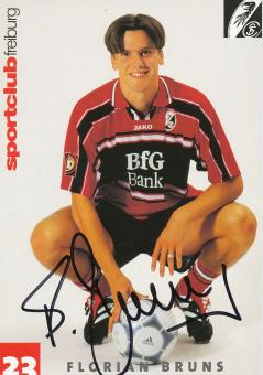 Florian Bruns  2000/2001  SC Freiburg Fußball Autogrammkarte original signiert 