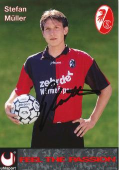 Stefan Müllerl  1996/1997  SC Freiburg Fußball Autogrammkarte original signiert 