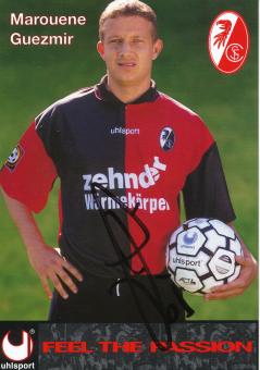 Marouene Guezmir  1996/1997  SC Freiburg Fußball Autogrammkarte original signiert 