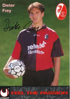 Dieter Frey  1996/1997  SC Freiburg Fußball Autogrammkarte original signiert 