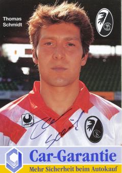 Thomas Schmidtl  1993/1994   SC Freiburg Fußball Autogrammkarte original signiert 