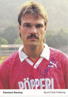 Reinhard Marsing  1987/1988   SC Freiburg Fußball Autogrammkarte original signiert 