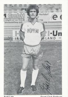 Axel Lais  1985/1986   SC Freiburg Fußball Autogrammkarte original signiert 