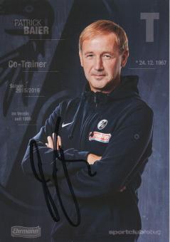 Patrick Baier  2015/2016   SC Freiburg Fußball Autogrammkarte original signiert 