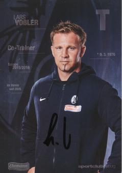 Lars Voßler  2015/2016   SC Freiburg Fußball Autogrammkarte original signiert 