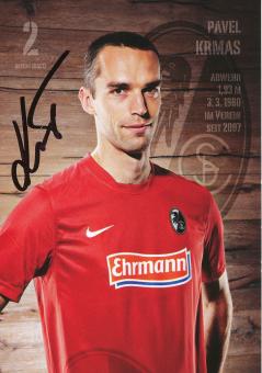 Pavel Krmas  2012/2013   SC Freiburg Fußball Autogrammkarte original signiert 